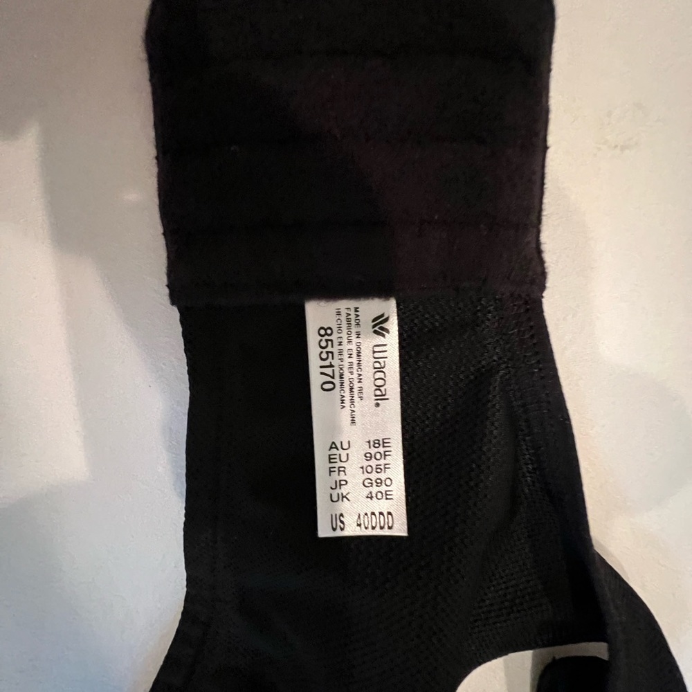 Wacoal Sport Underwire Bra Black 40DDD